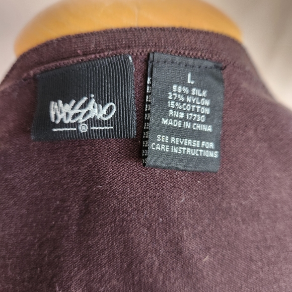 Brown V-Neck Cardigan - Picture 4 of 5